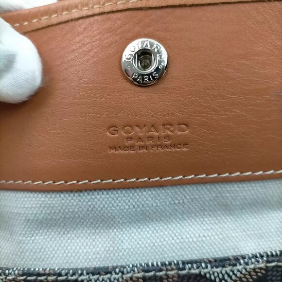 7101244AP (S6) Goyard Tote Bag Black PVC - Picture 7 of 9